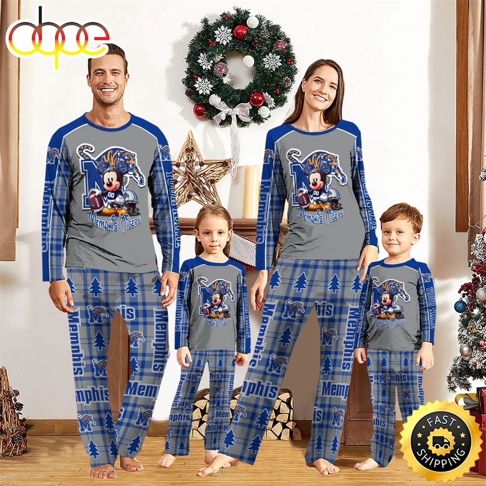 NCAA Mickey Mouse Memphis Tigers Pajamas Personalized Your Name t4flgs