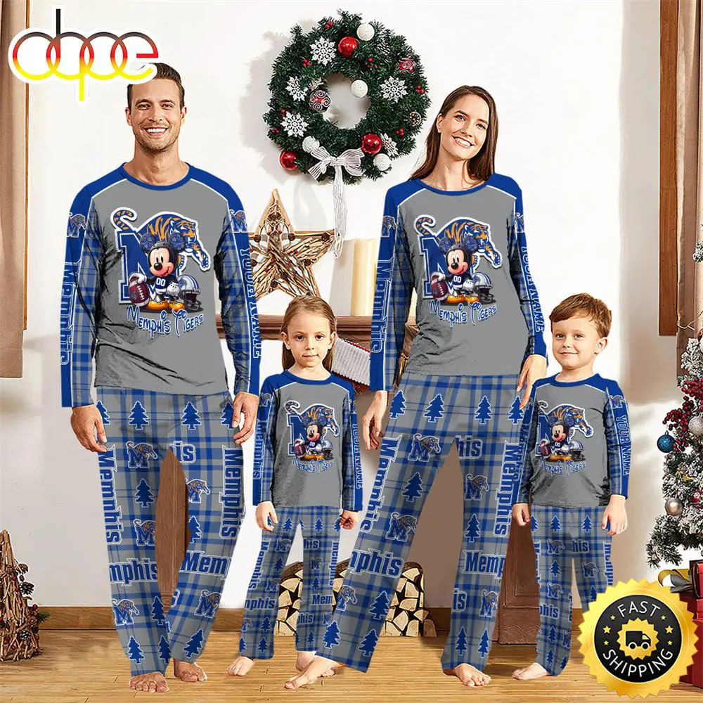 NCAA Mickey Mouse Memphis Tigers Pajamas Personalized Your Name t4flgs
