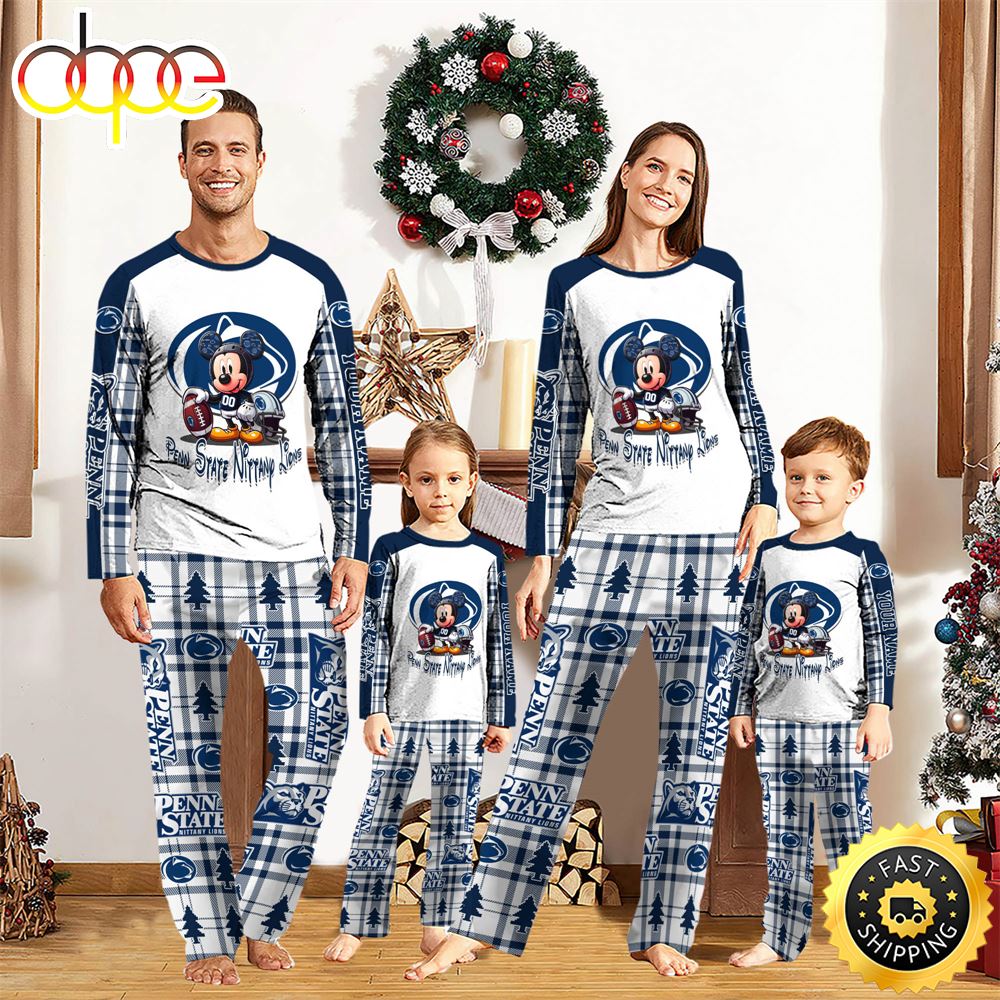 NCAA Mickey Mouse Penn State Nittany Lions Pajamas Personalized Your Name lworry