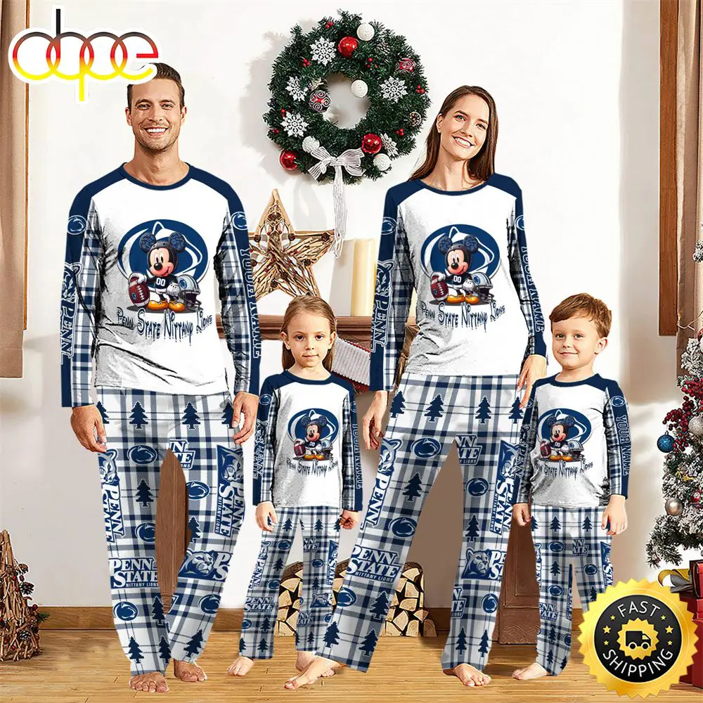 NCAA Mickey Mouse Penn State Nittany Lions Pajamas Personalized Your Name lworry