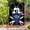 NFL Baltimore Ravens Mickey Pirates Double Sided Printing Garden Flag