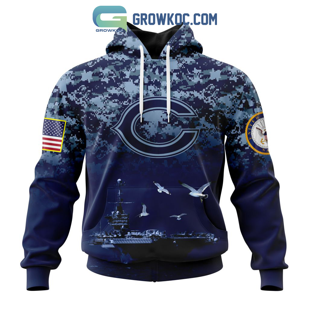 NFL Chicago Bears Honor US Navy Veterans Personalized Hoodie T Shirt2B1 90CF6