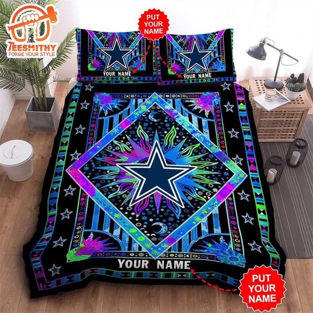 NFL Dallas Cowboys Custom Name Magic Carpet Bedding Set V2