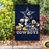 NFL Dallas Cowboys Mickey Donald Goofy Double Sided Printing Garden Flag