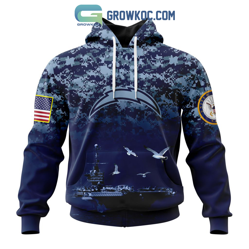 NFL Los Angeles Chargers Honor US Navy Veterans Personalized Hoodie T Shirt2B1 zqQok