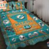 NFL Miami Dolphins Custom Name Aqua Orange Est 1966 Bedding Set