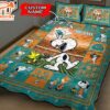 NFL Miami Dolphins Custom Name Snoopy Bedding Set