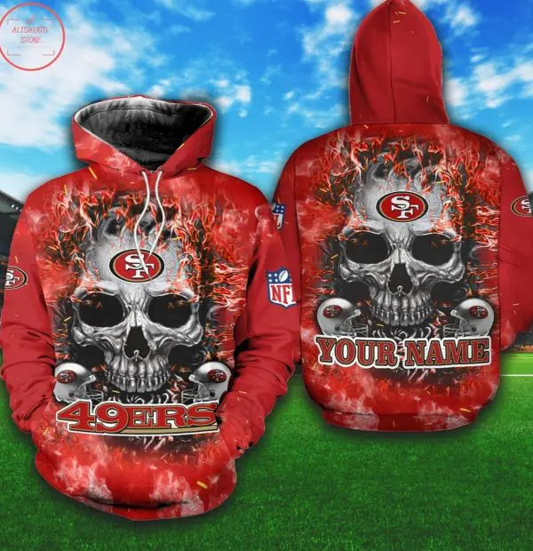 NFL2BSan2BFrancisco2B49ers2BPersonalized2BSkull2BHoodie2B3D Classic2BT Shirt Sweetdreamfly2BC490EN gdHcB 600x620 1