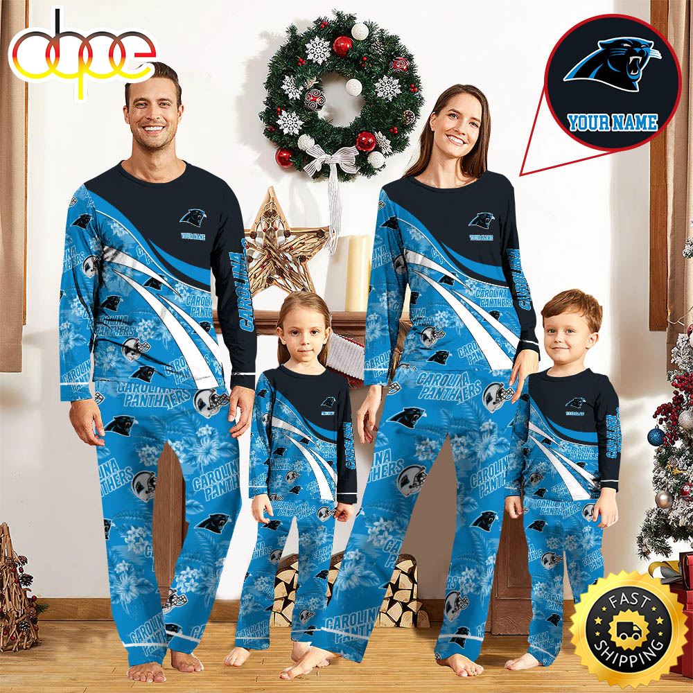 NFLCarolina Panthers Pajamas Personalized Your Name Football Team Pajamas abswey