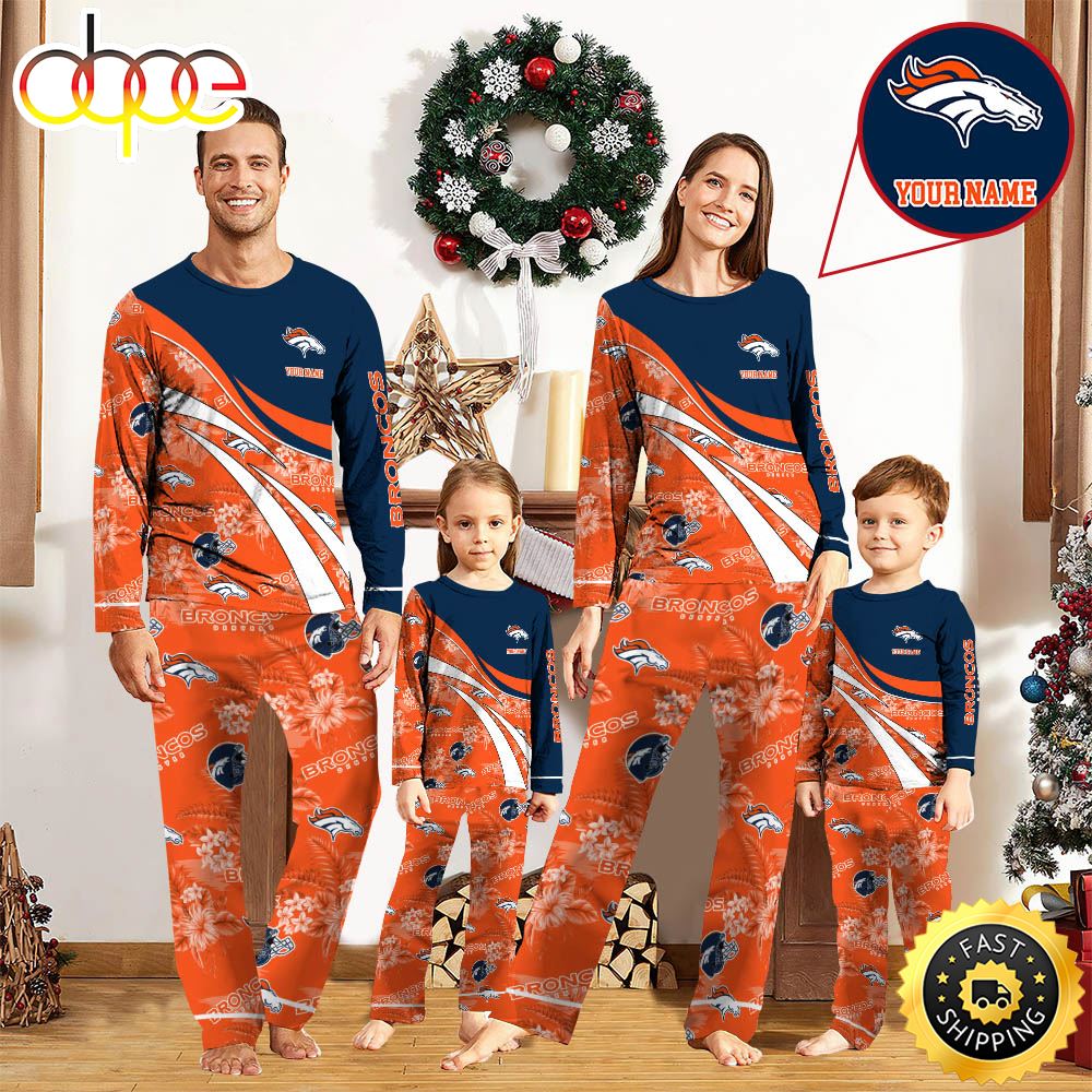 NFLDenver Broncos Pajamas Personalized Your Name Football Team Pajamas dzvkwt