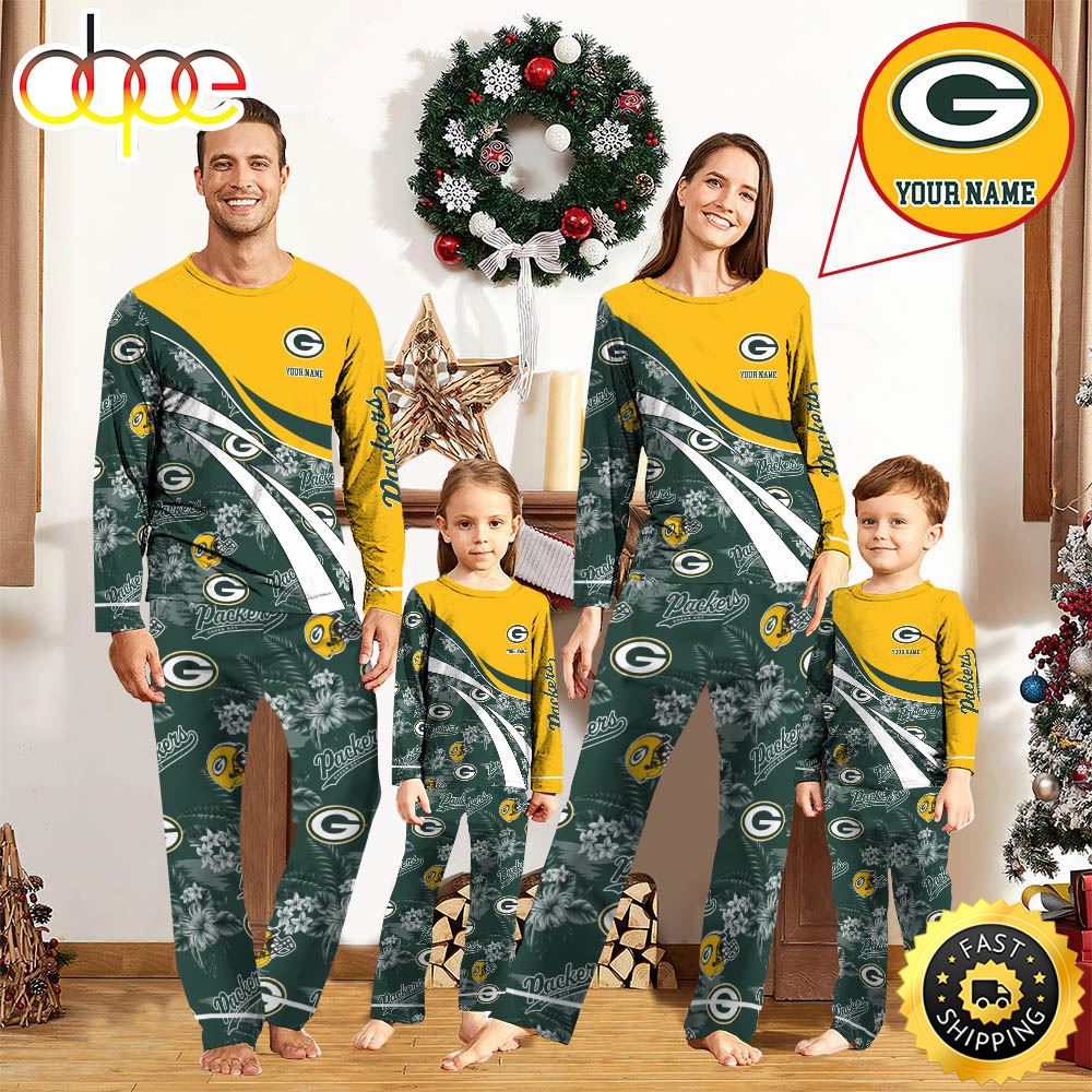 NFLGreen Bay Packers Pajamas Personalized Your Name Football Team Pajamas s1rukx