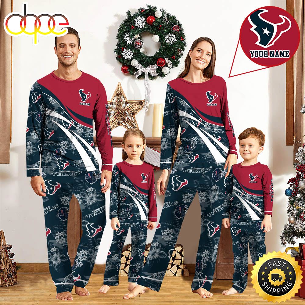 NFLHouston Texans Pajamas Personalized Your Name Football Team Pajamas cvkchp