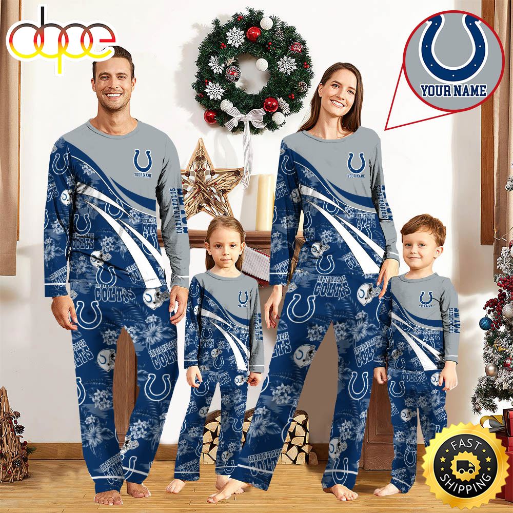 NFLIndianapolis Colts Pajamas Personalized Your Name Football Team Pajamas diuu5f