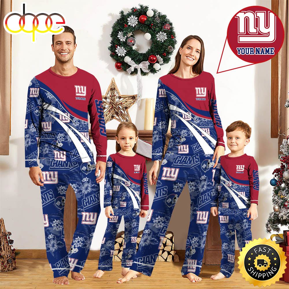 NFLNew York Giants Pajamas Personalized Your Name Football Team Pajamas eorerb