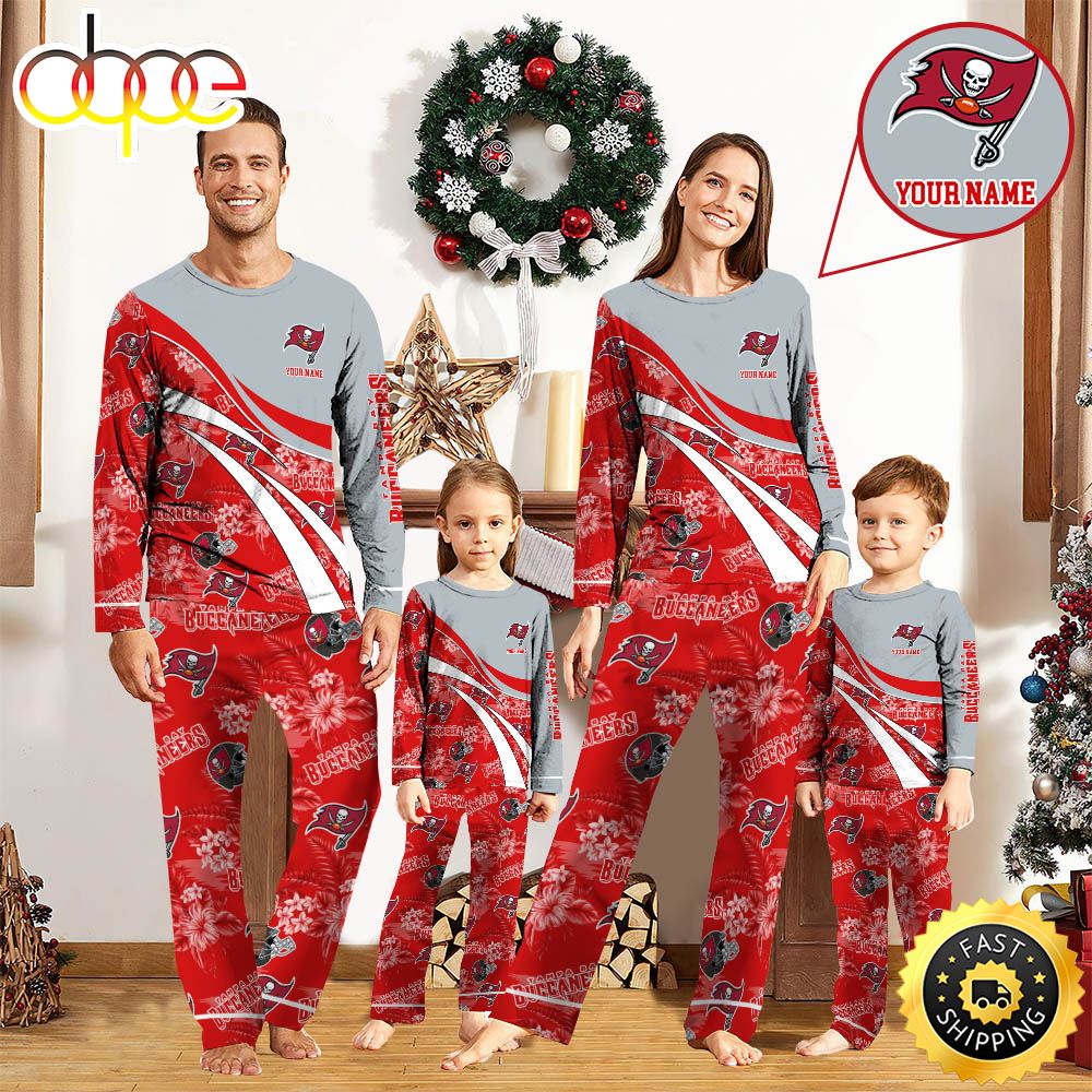 NFLTampa Bay Buccaneers Pajamas Personalized Your Name Football Team Pajamas np3yfx