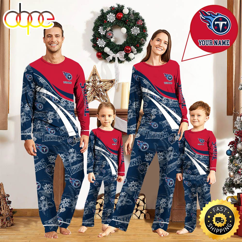 NFLTennessee Titans Pajamas Personalized Your Name Football Team Pajamas hkm5vn