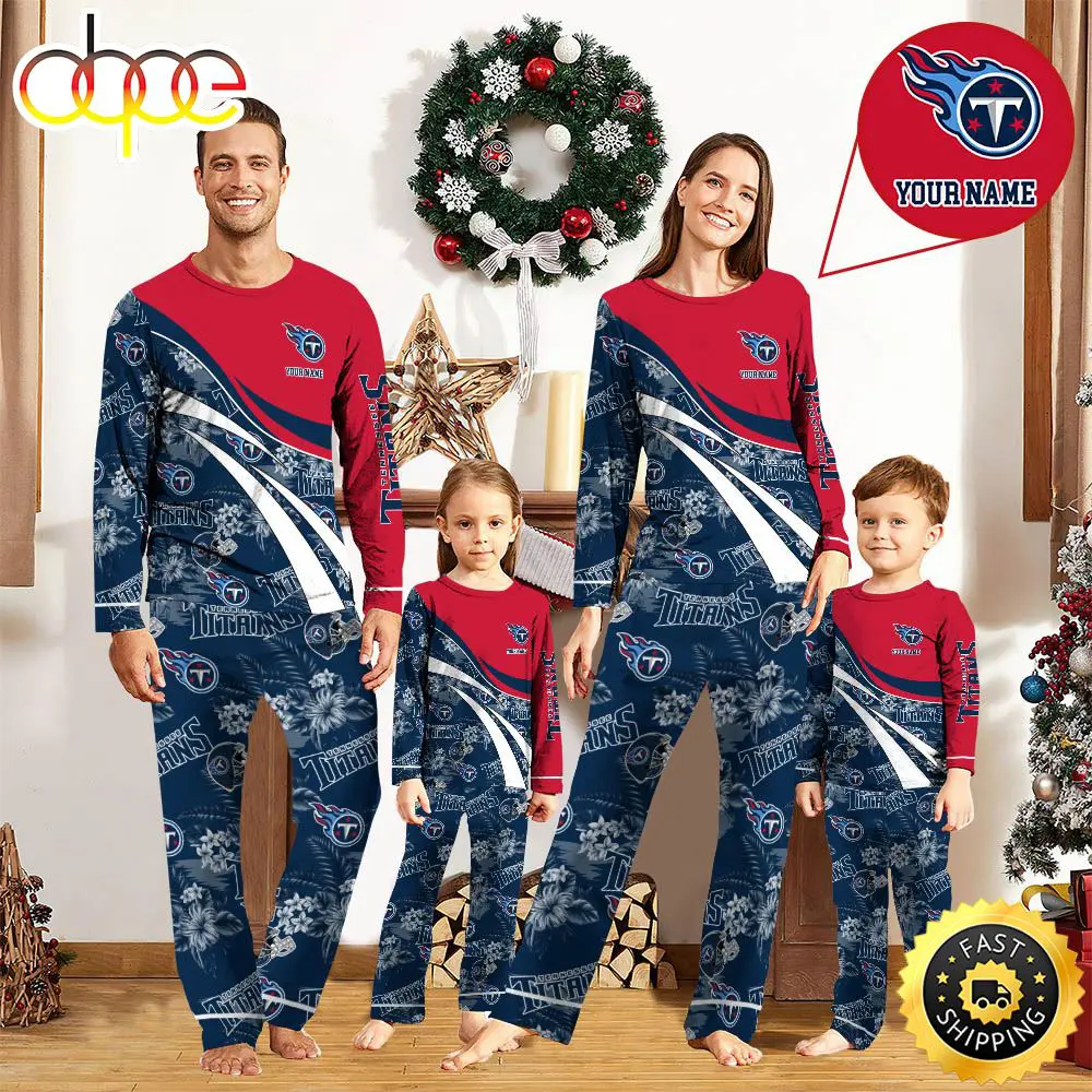 NFLTennessee Titans Pajamas Personalized Your Name Football Team Pajamas hkm5vn