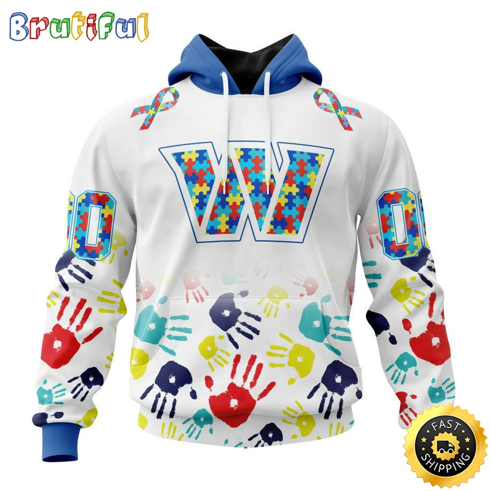NFL Autism Hoodie Washington Commanders Special Autism Awareness Design 3D Hoodie Unisex Hoodie 1 d5gi0m