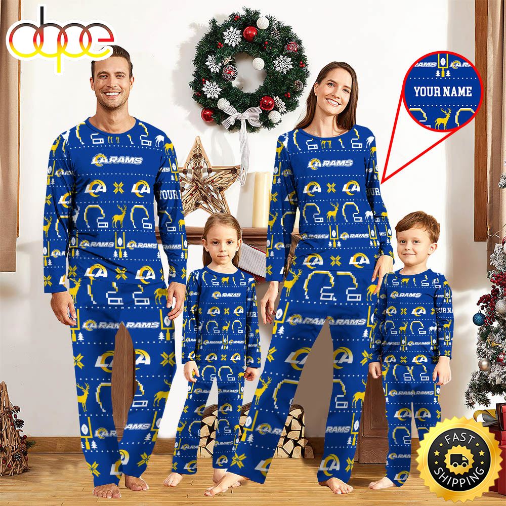 NFL Los Angeles Rams Sport Pajamas Custom Your Name y0enhb