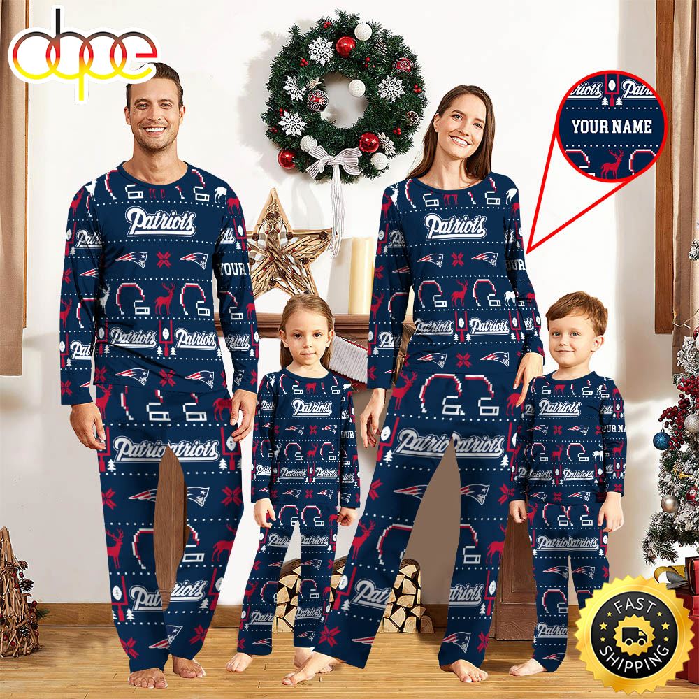 NFL New England Patriots Sport Pajamas Custom Your Name krlxkh