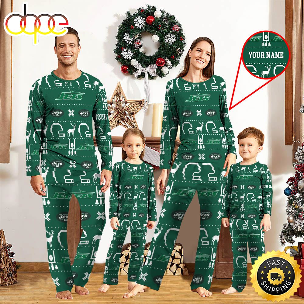 NFL New York Jets Sport Pajamas Custom Your Name ccb3dj