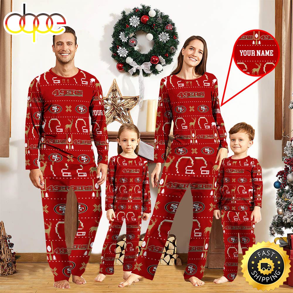 NFL San Francisco 49ers Sport Pajamas Custom Your Name upxq1s