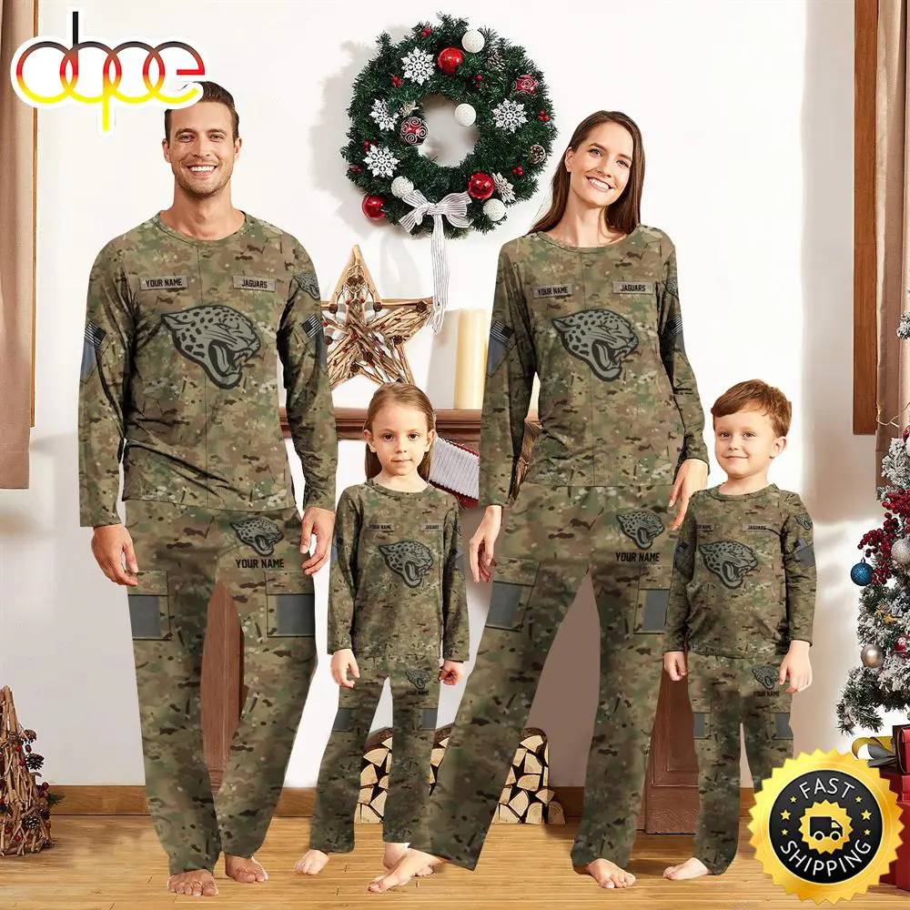 NFL Vetaran Day Cutsom Jacksonville Jaguars Sport Camo Uniform Pajamas b8m1bg