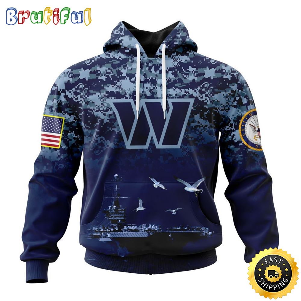 NFL Washington Commanders 3D Hoodie Honor US Navy Veterans Stylish Gear For Fans 1 vlu1fd
