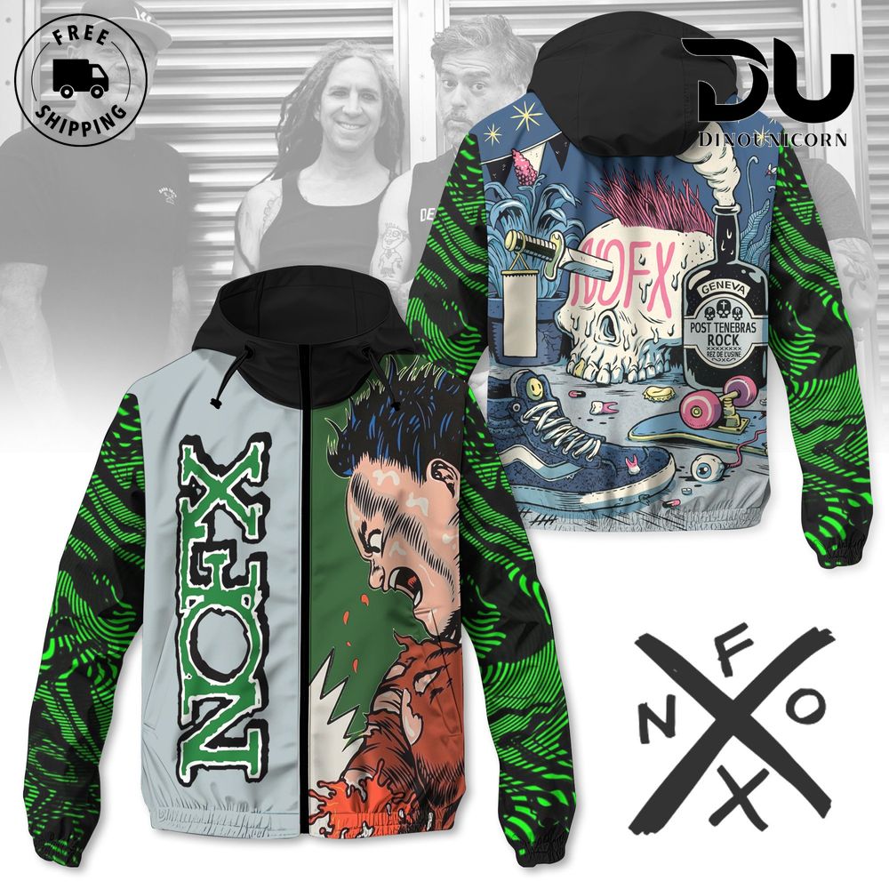 NOFX Rock Band Limited Edition Windbreaker Jacket 1