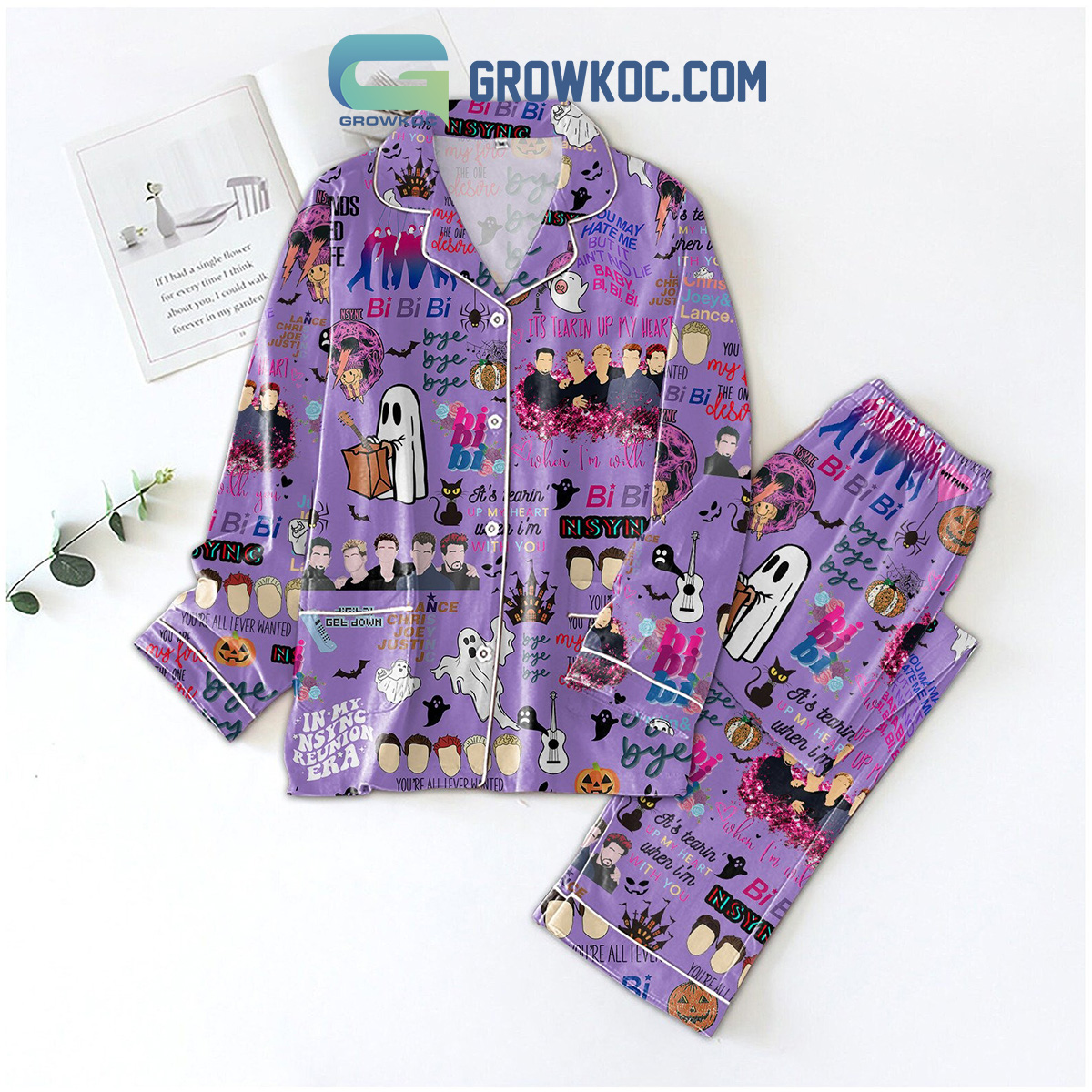 NSYNC Reunion Tour Its Tearin Up My Heart When Im With You Pajamas Set2B1 0r6IE