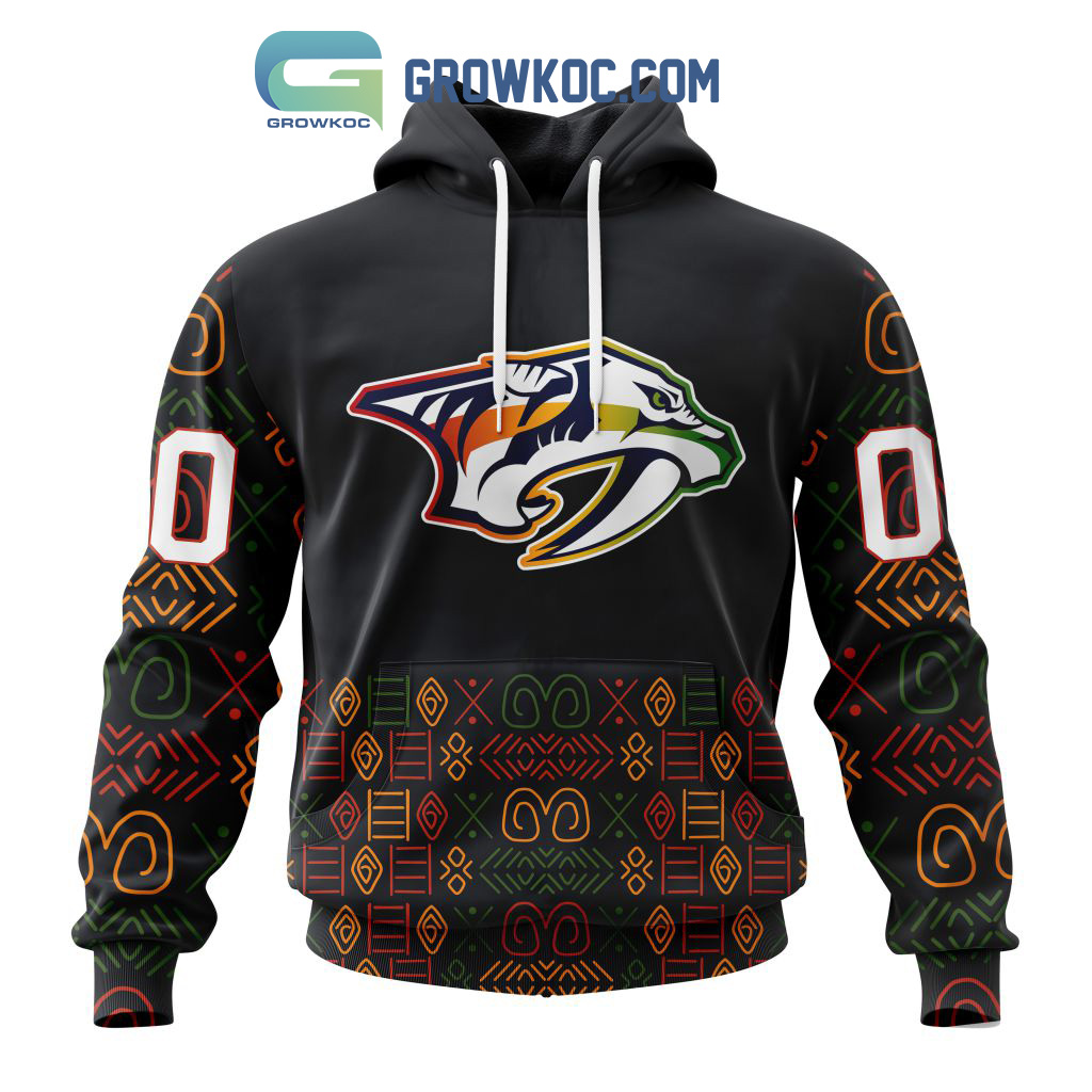 Nashville Predators Black History Month Personalized Hoodie Shirts2B1 9KpBU