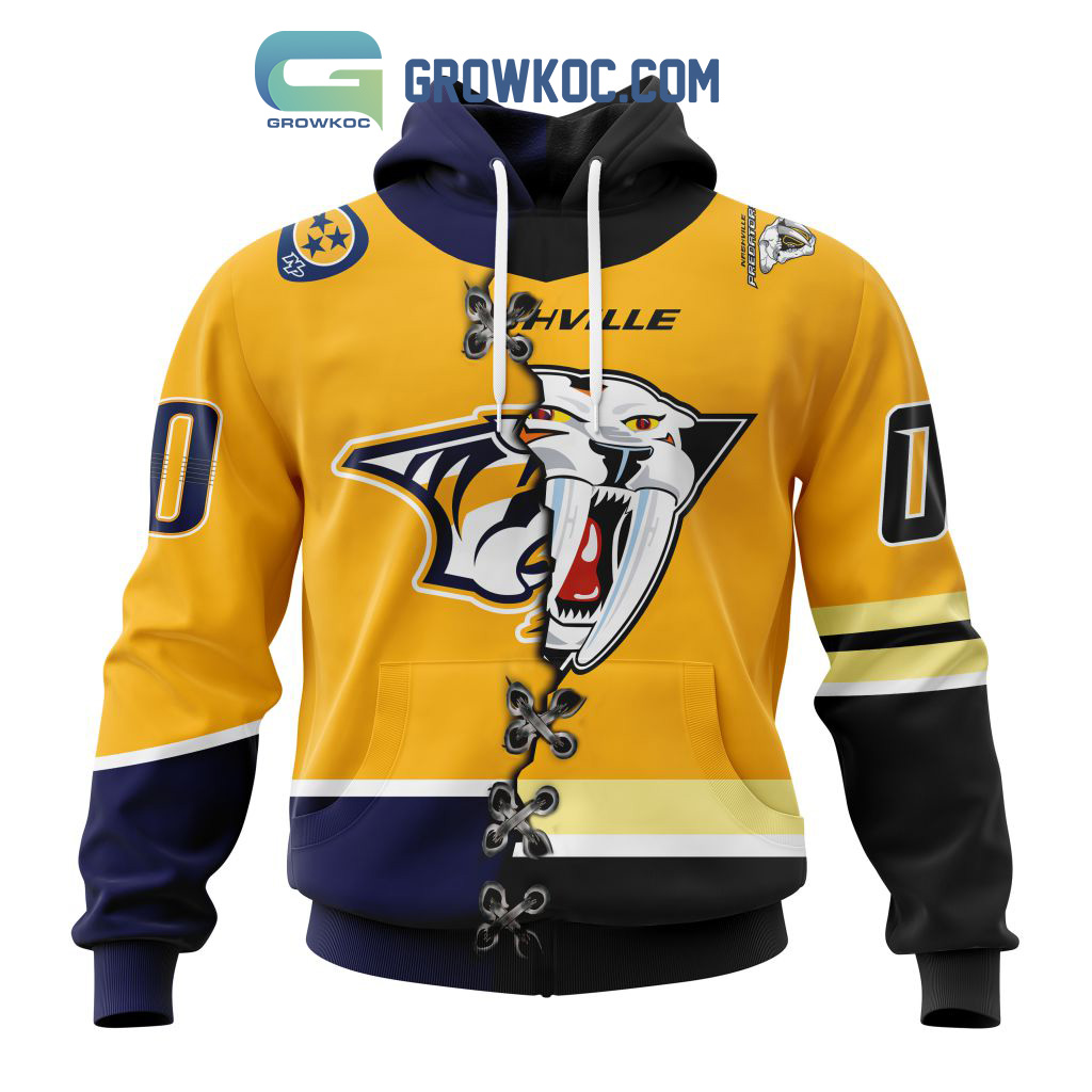 Nashville Predators Mix Reverse Retro Personalized Hoodie Shirts2B1 Znev1