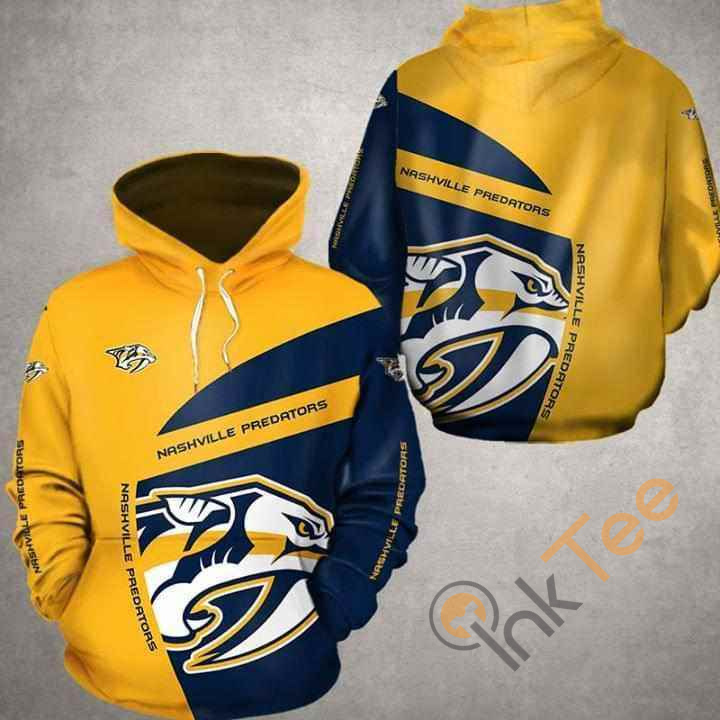 Nashville Predators NHL All Over Print Hoodie 3D 0