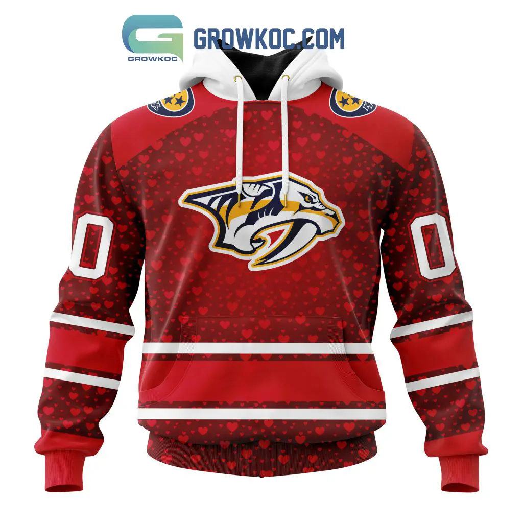 Nashville Predators Valentines Day Fan Hoodie Shirts2B1 QAOcZ