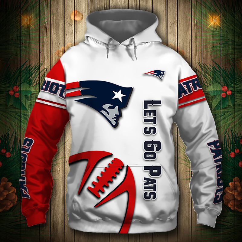 New England Patriots Graphic Balls Zip Hoodie Pullover Gifts For Father Day 0