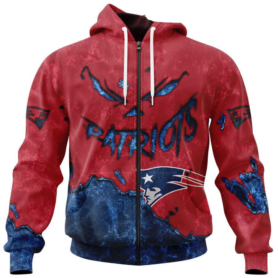 New England Patriots Hoodie 3D Devil Eyes Gift for Fans 0