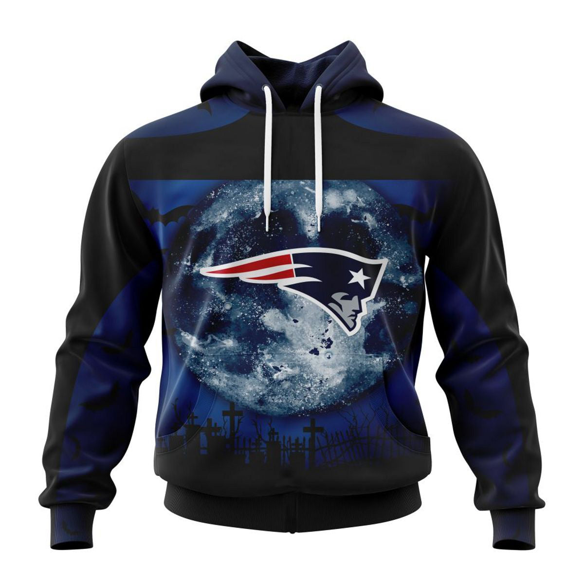 New England Patriots Hoodie 3D Halloween Custom Name Number Gifts for Fans 0