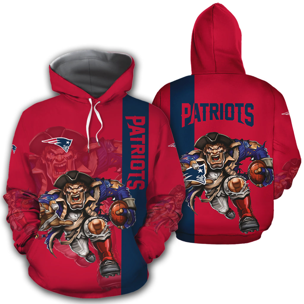 New England Patriots Hoodie 3D Ultra Cool Gifts for Fans 0