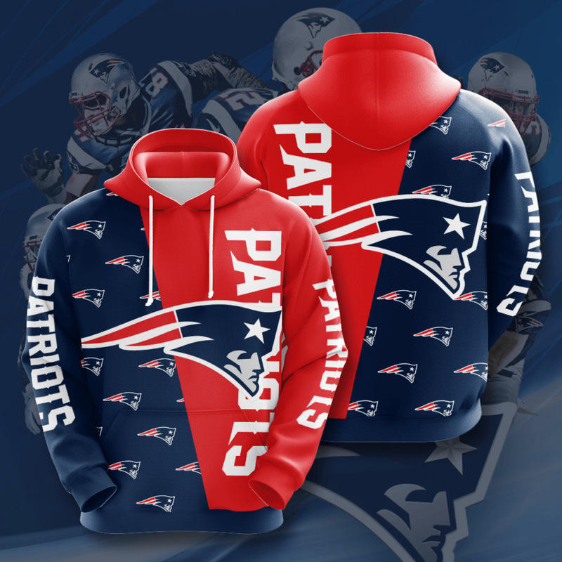 New England Patriots Hoodie Big Logo Gifts for Fans 0