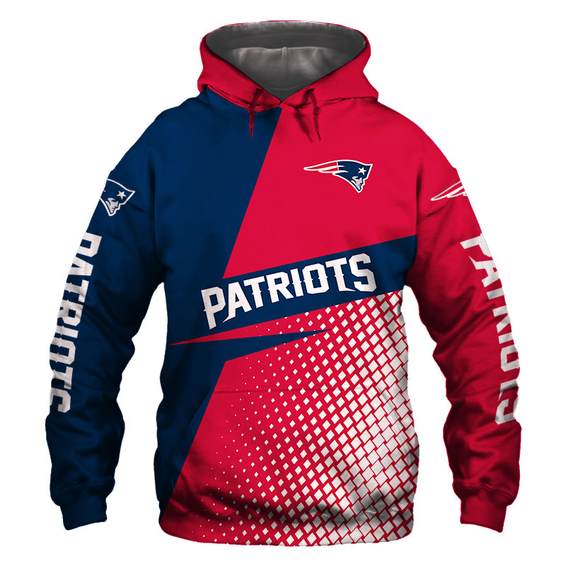 New England Patriots Hoodie Long Sleeve Zip Hoodie for Fan 0