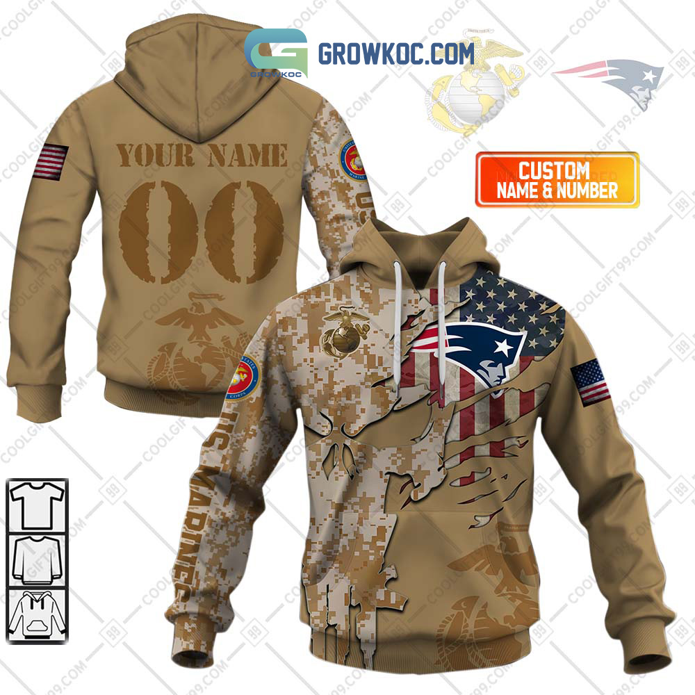 New England Patriots Marine Personalized Hoodie Shirts2B1 TBuFs