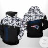 New England Patriots NFL Camo Veteran Team 3D Printed Hoodie Zipper Hooded Jacket