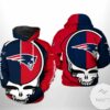 New England Patriots NFL Grateful Dead 3D Printed Hoodie Zipper Hooded Jacket