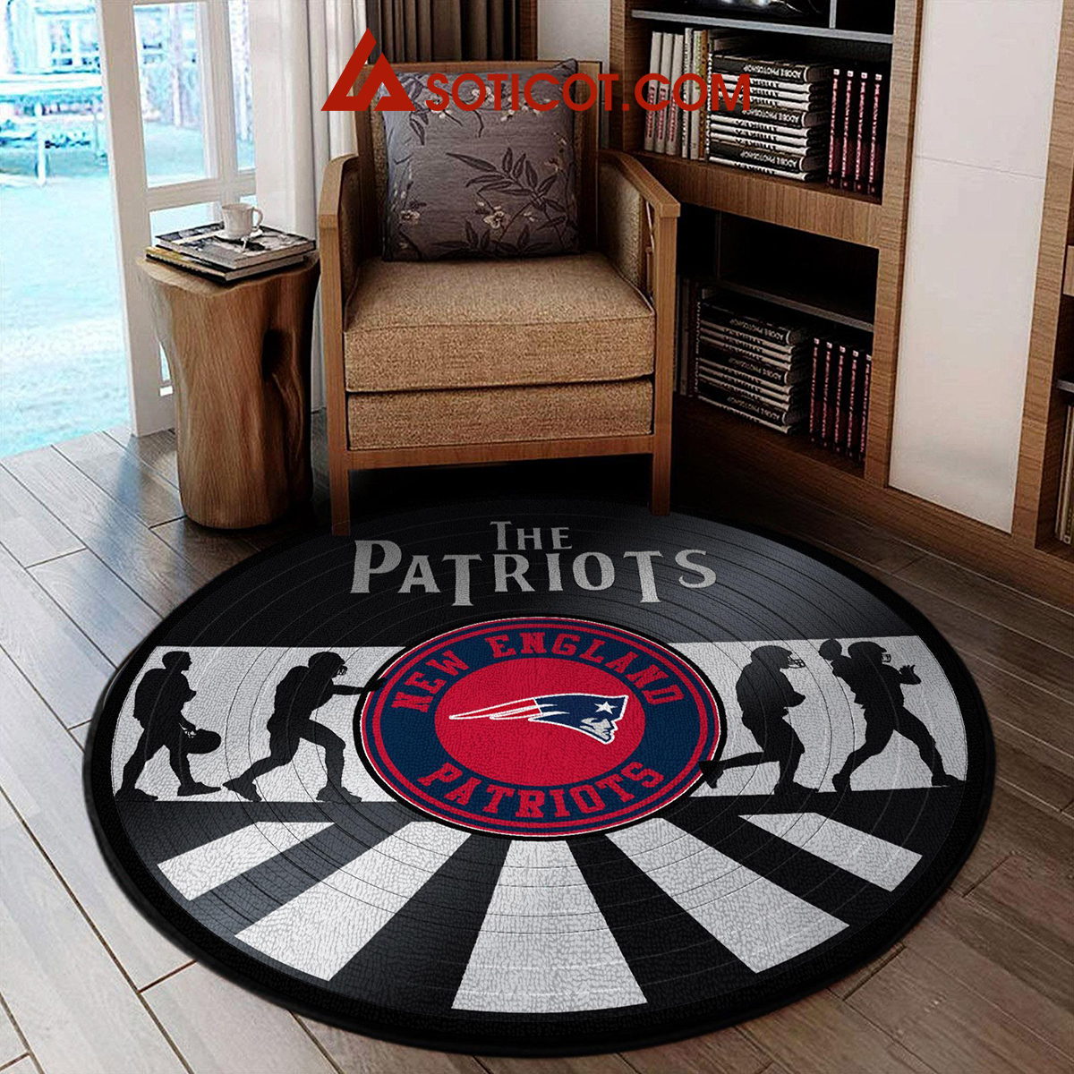 New England Patriots New Style Sports Round Rug Carpet Livingroom Mat2B1 TmePm