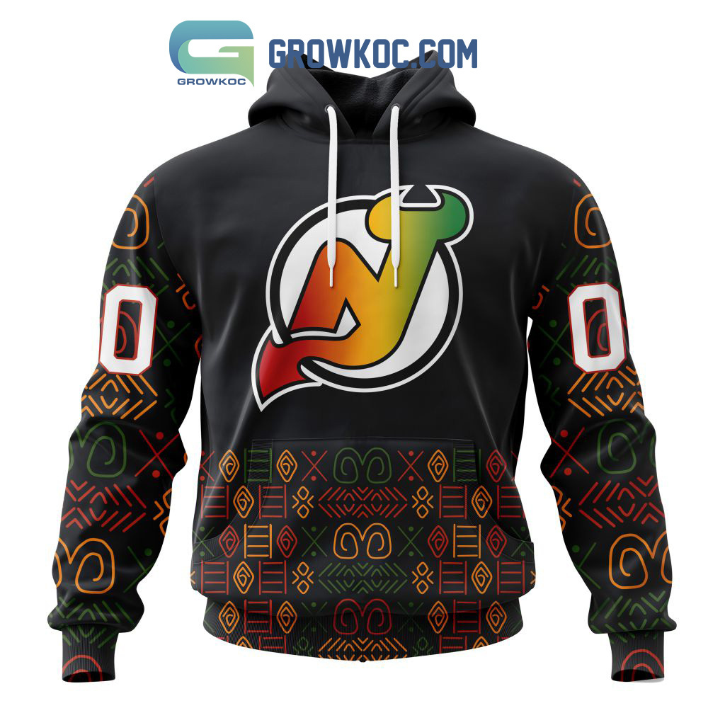 New Jersey Devils Black History Month Personalized Hoodie Shirts2B1 7eodz