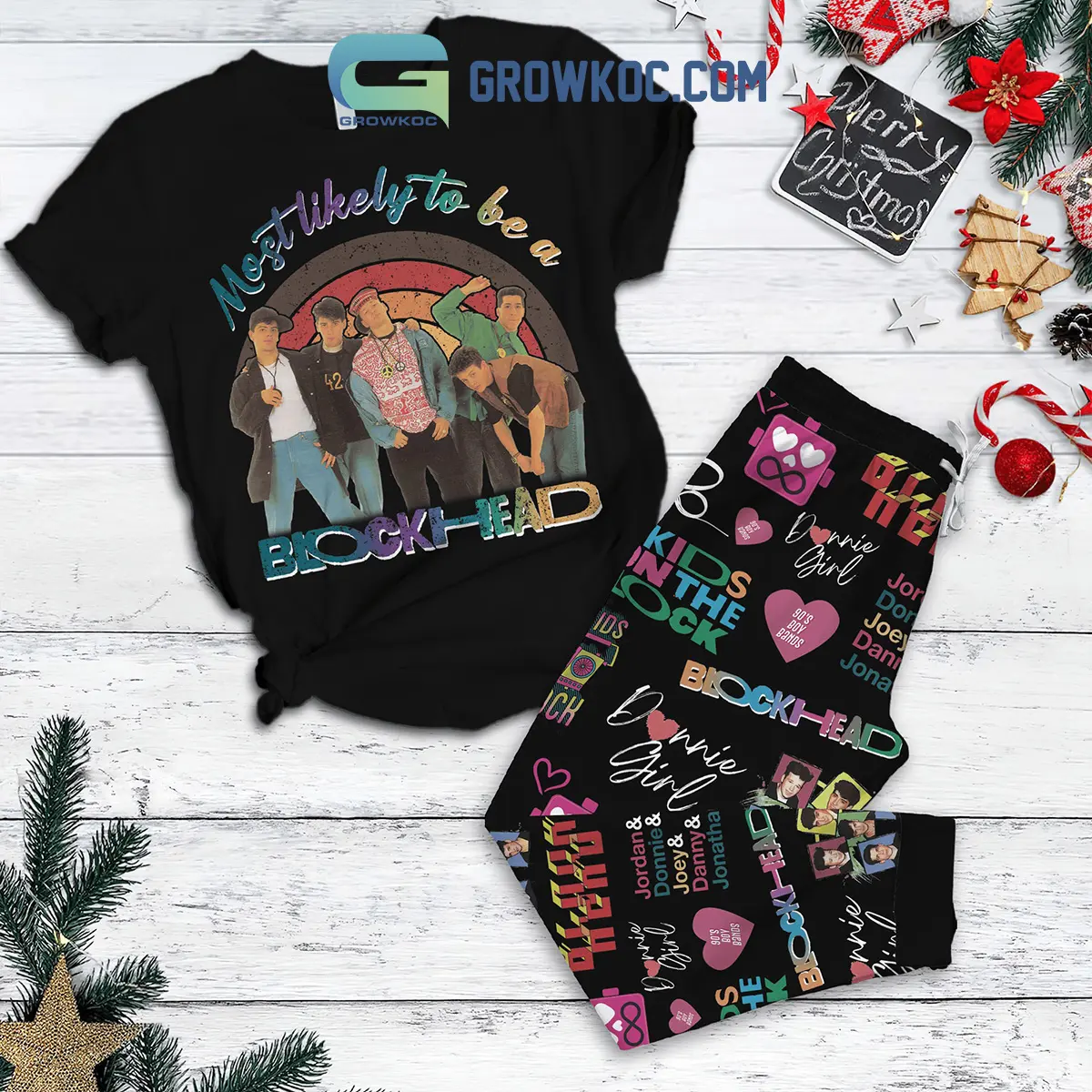 New Kids On The Block Most Likely To Be Fleece Pajamas Set2B1 R6RAU