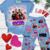 New Kids On The Block My Valentine Fleece Pajamas Set2B1 jz9iJ