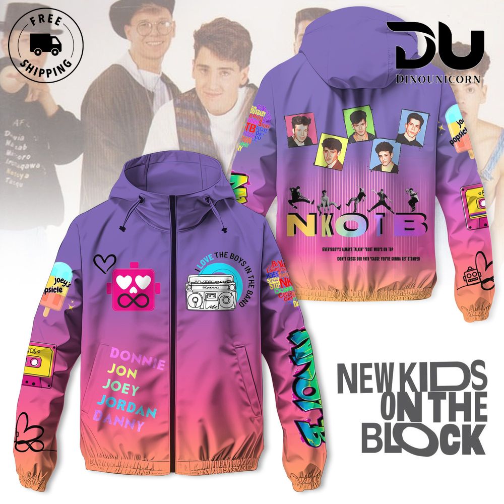 New Kids On The Block Windbreaker Outdoor Jacket 1