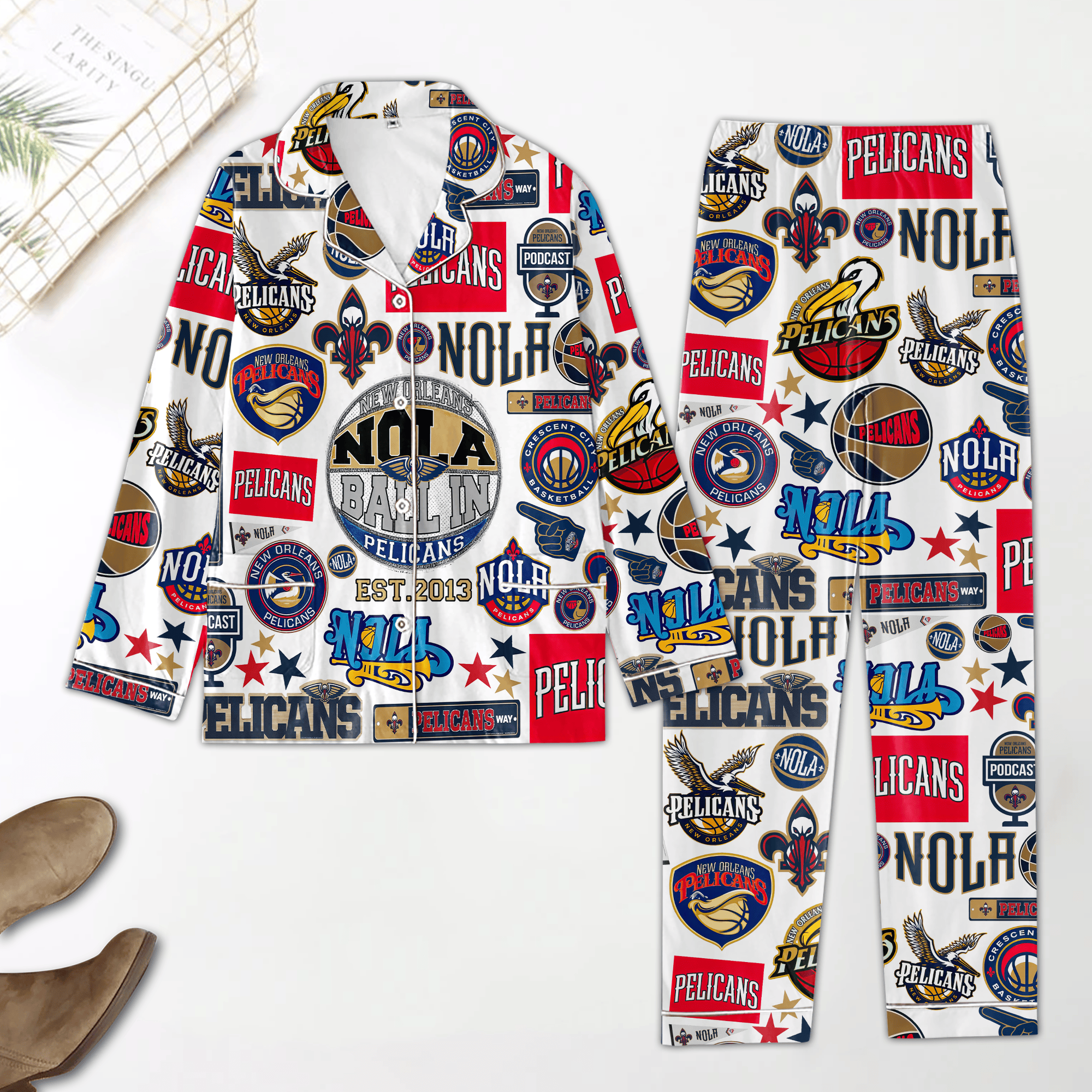 New Orleans Pelicans Icons Bundle Pajamas Set2B1 Y7ahw