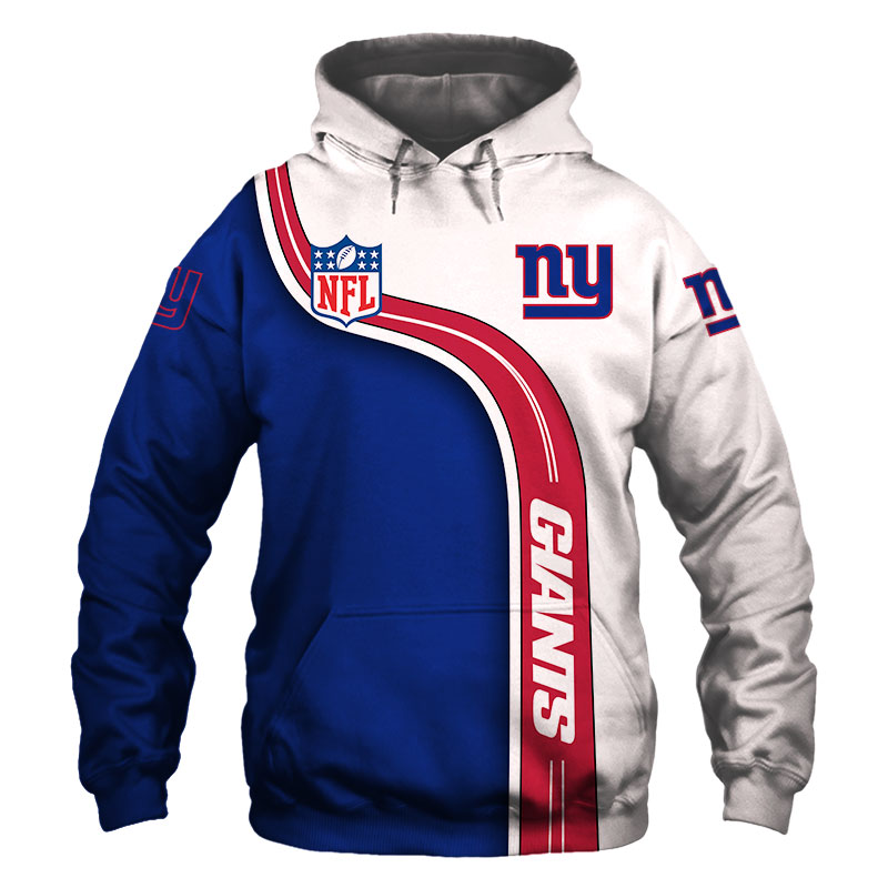 New York Giants Hoodie 3D Cute Zip Hoodie Pullover Gift for Fans 0